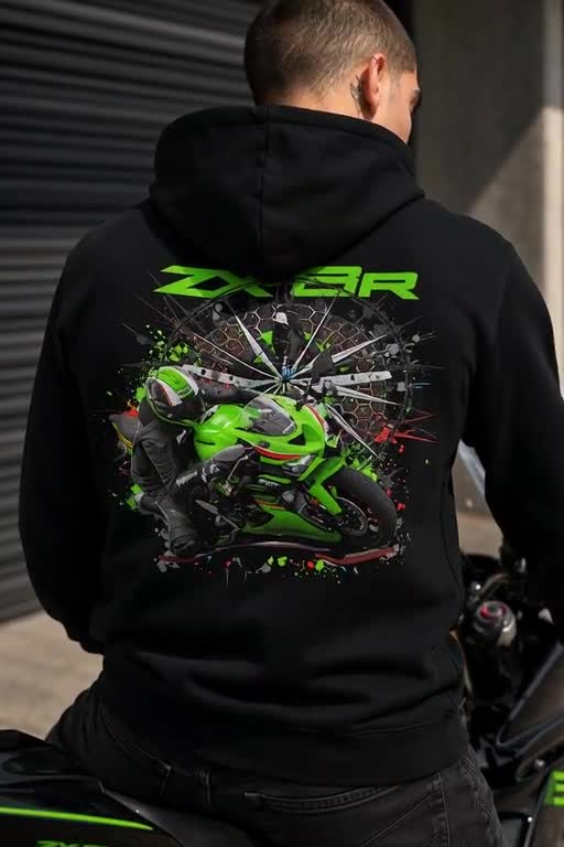 Ninja ZX6R Hoodie, 636 Biker Gift, Supersport Pullover, Ninja