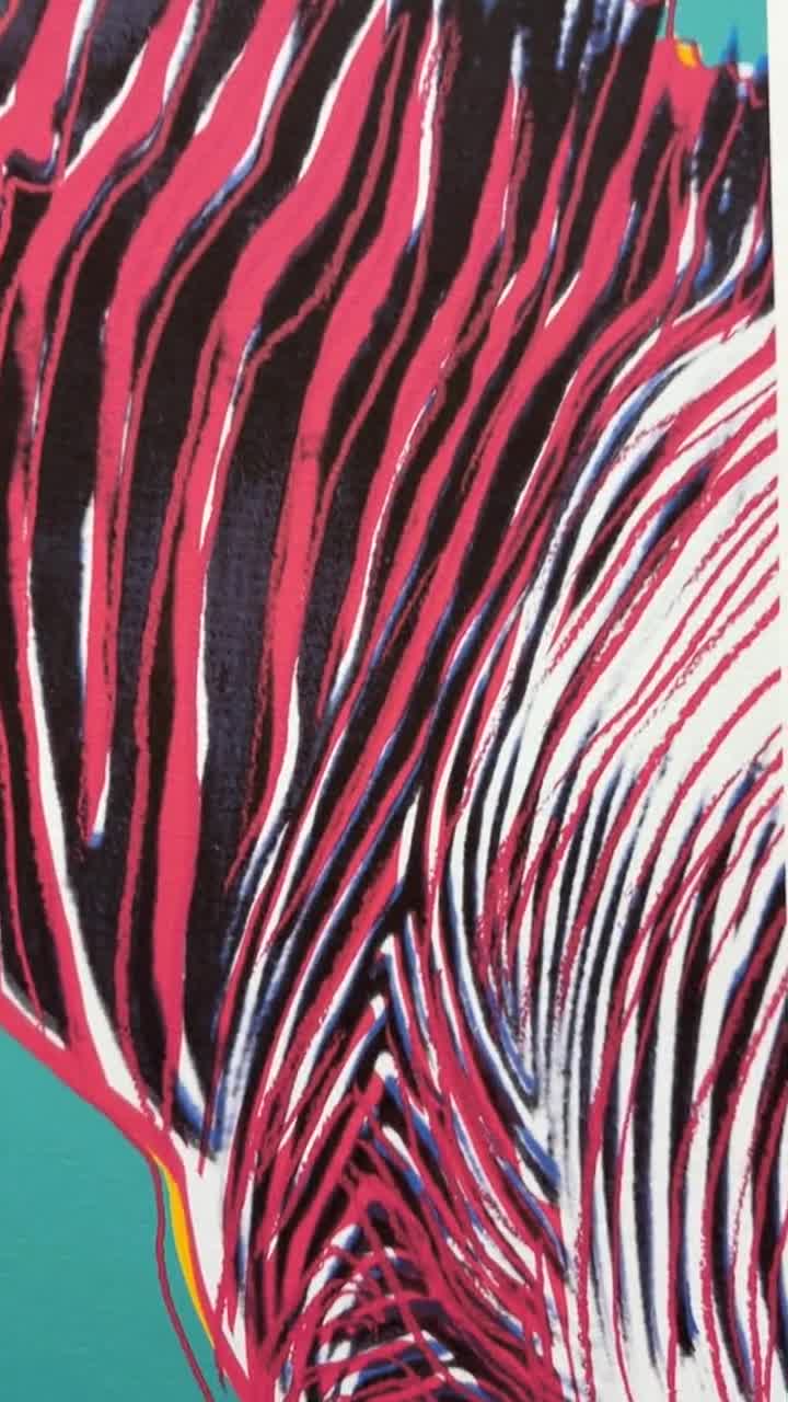 ANDY WARHOL - Grevy's Zebra - Signed, Numbered Edition X/500, 50 X