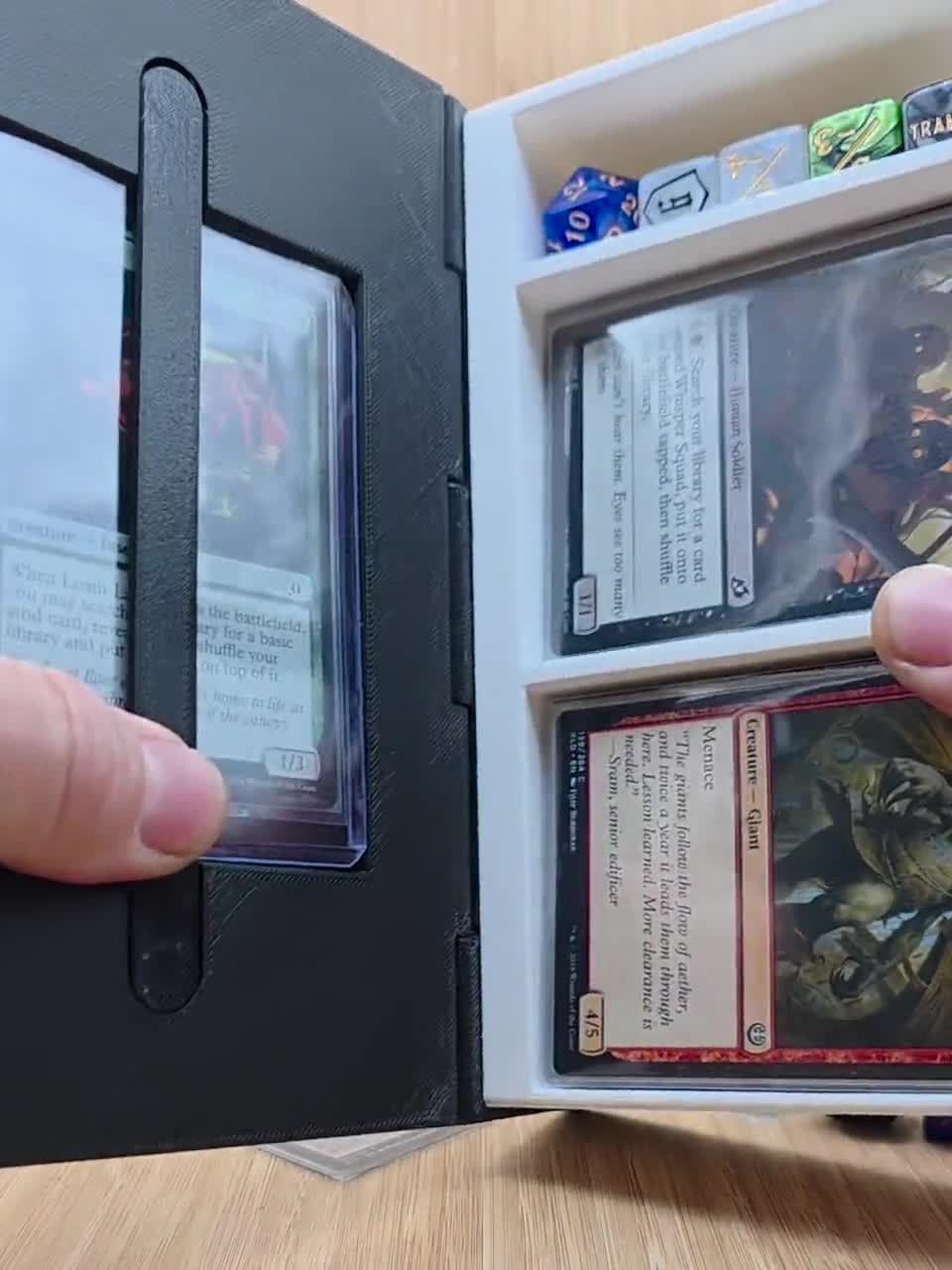 Strixhaven Codex Prismari MTG Deck Box, Blue Red EDH, 3D Printed