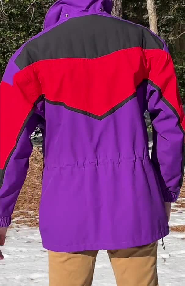 Vintage 1990s North Face Gore Tex Jacket – 80s 90s Purple, Red