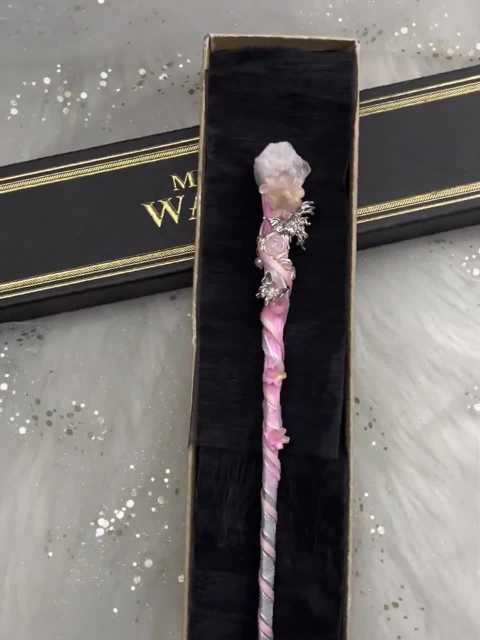 蝶の妖精の杖、手作りのプリンセス魔法の杖、彼女へのファンタジー