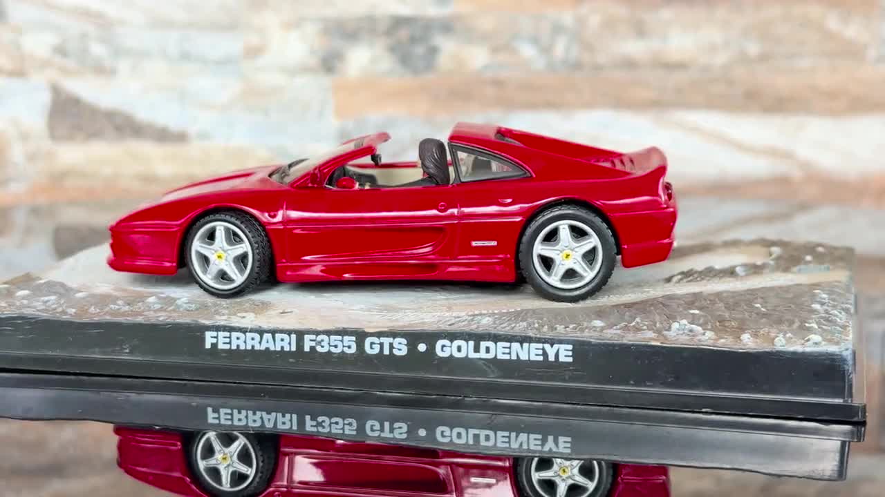 絶版 フジミ 1/24 フェラーリ F355 GTS 007 ゴールデンアイ Ferrari F355 GTS , 007 James Bond Collection Car, Vintage Diecast
