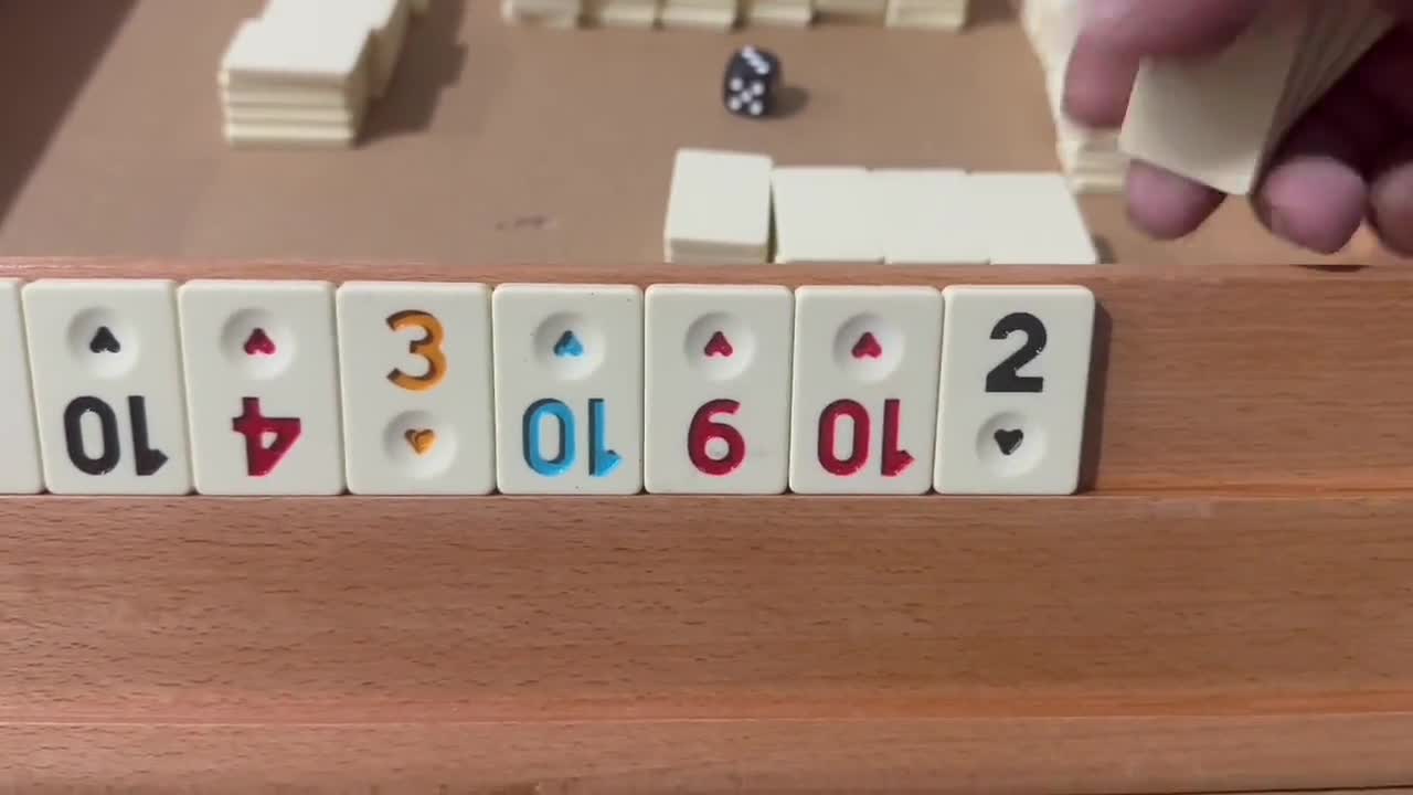 Turkish Okey Game Wooden Wood Ahsap Okey Takimi Oyunu Rummy Board