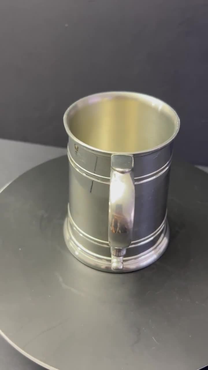 Vintage Royal Selangor Pewter 97% Tankard/mug 4.5”,cottagecore