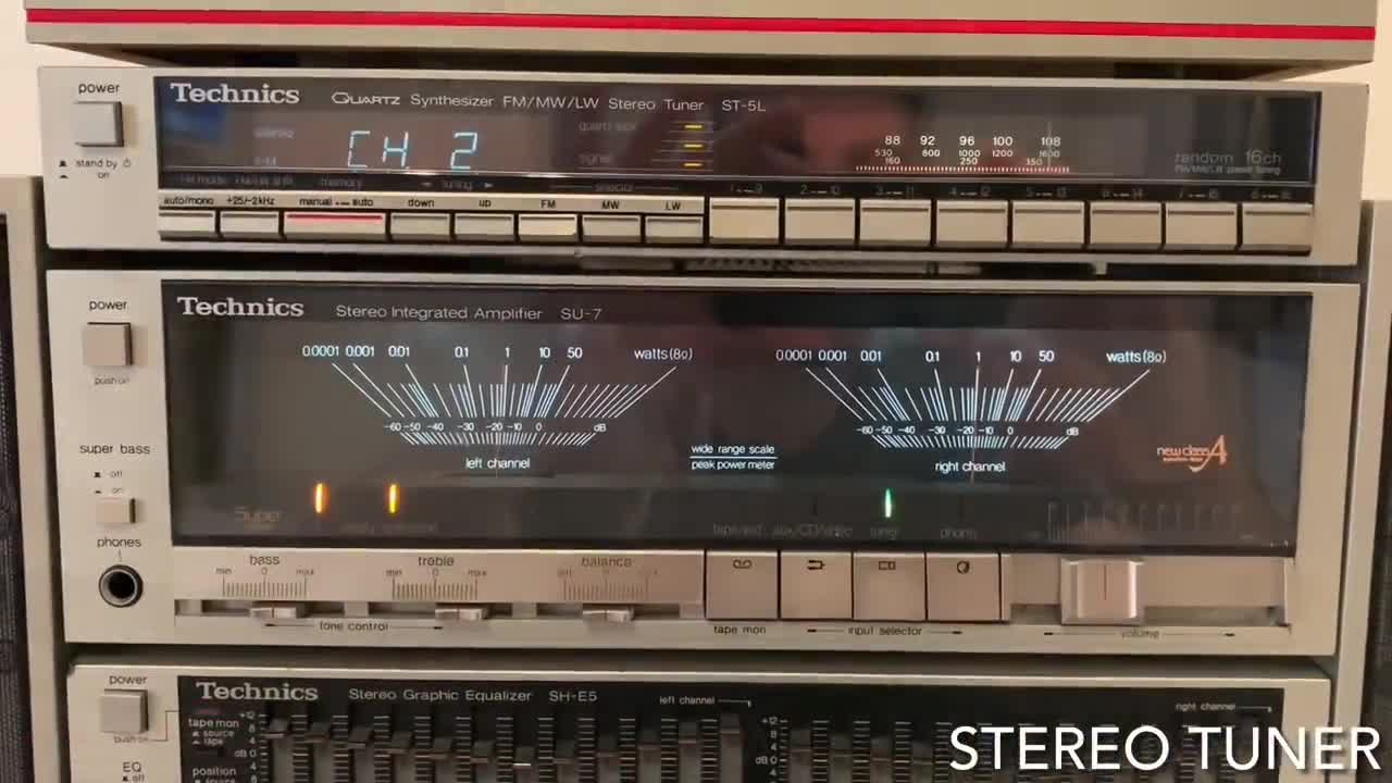 TECHNICS 315 SET-7 Rare Complete Vintage Stereo Components System