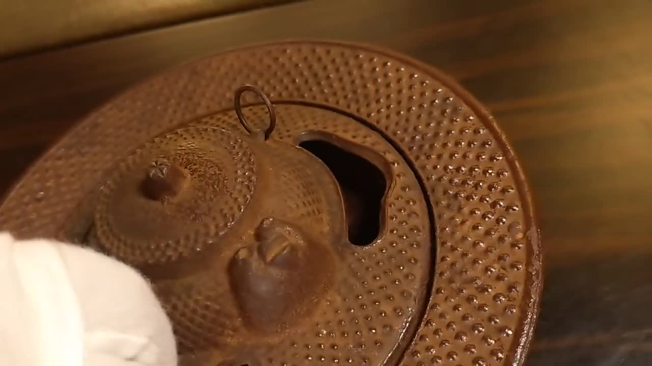 ヴィンテージ 岩鋳 南部鉄器 灰皿 |たぬきぶんぶく茶釜 鉄製香立て