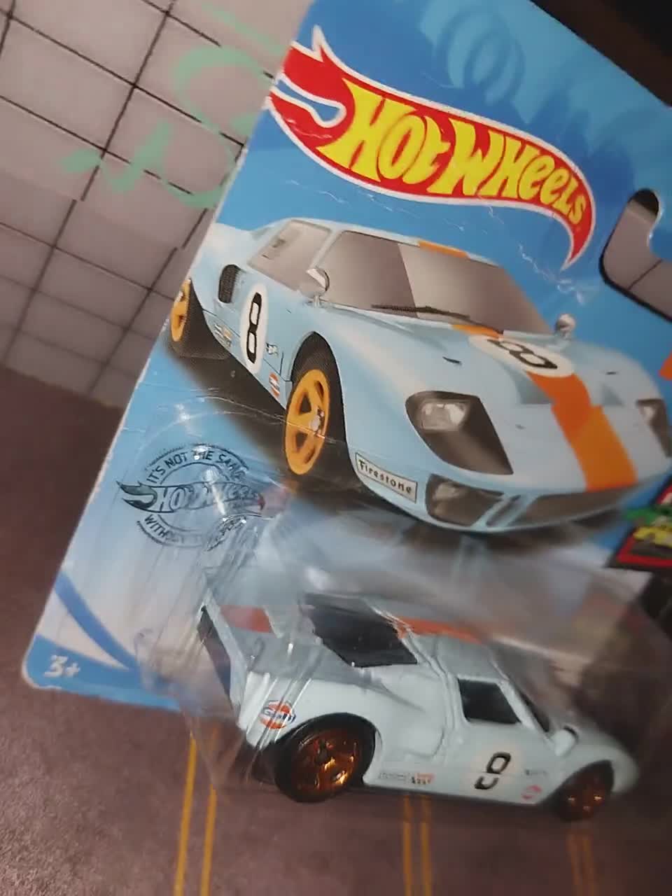 Hotwheels Gulf Ford Gt-40 From HW Race Day Series Short Card Rare