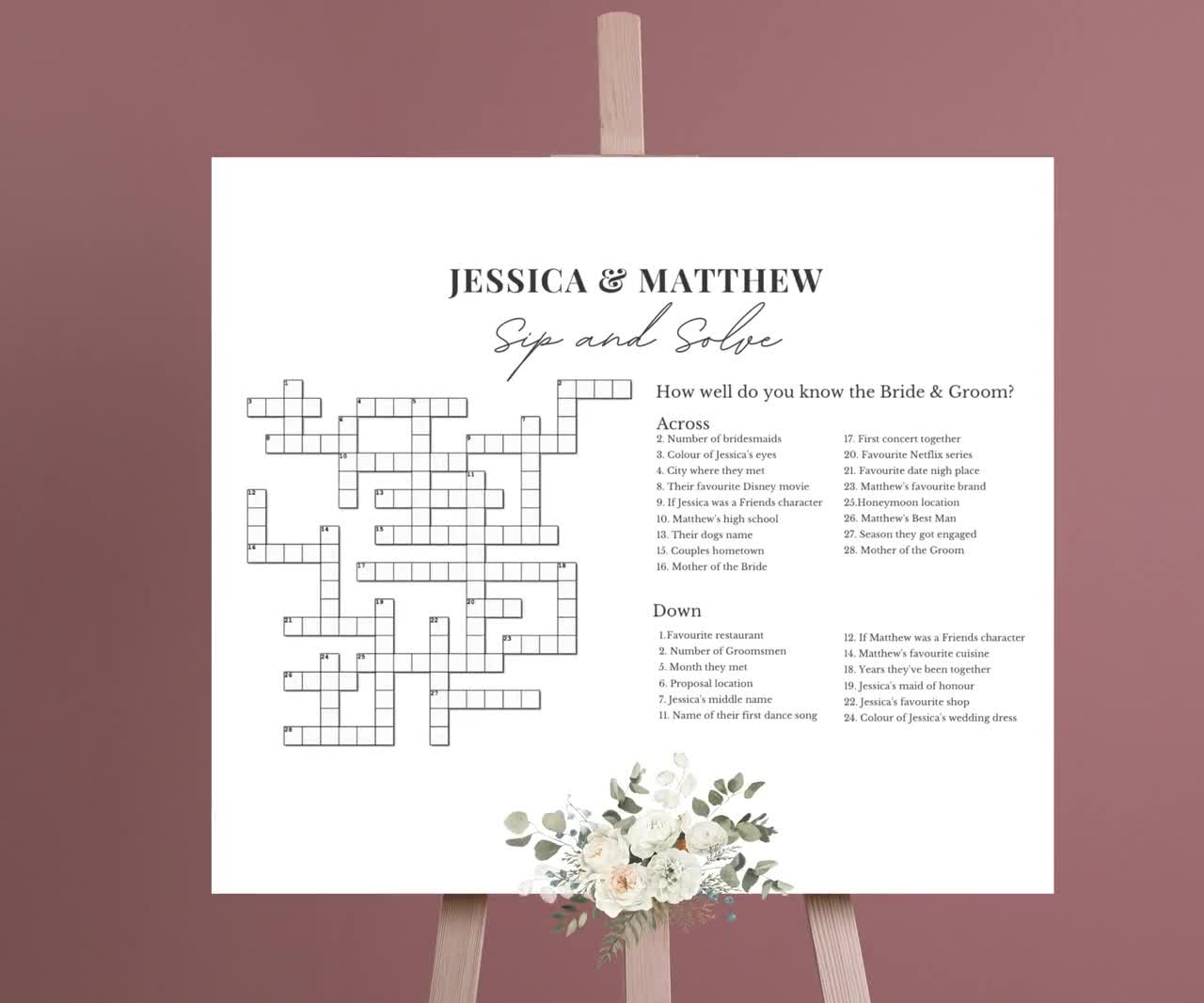 dress blues e.g. crossword clue Personalized Wedding Puzzle: Unique Reception Game (PDF) Size:16-16½ 36/37 footer es:Maternidad Boys' Black Polo Shirts