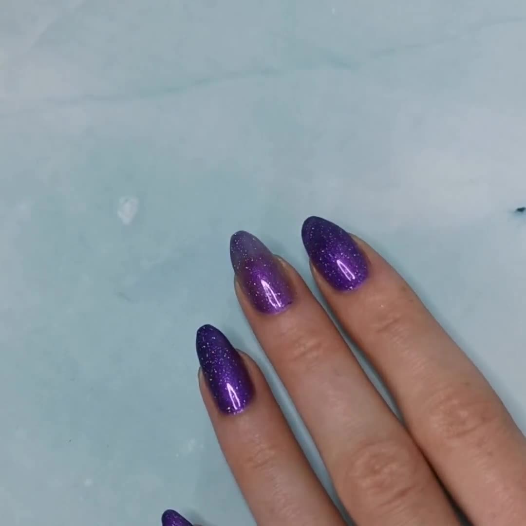 Indie Nail Polish - Sea Shell Bikini - Purple Shimmer Polish With
