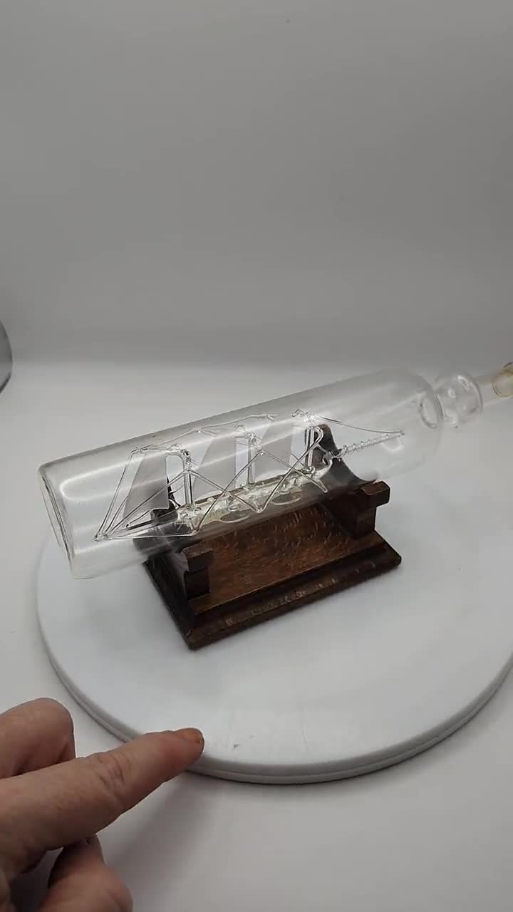 Vintage Mayflower Glass Ltd Ship in a Bottle - the Vagabond Glass