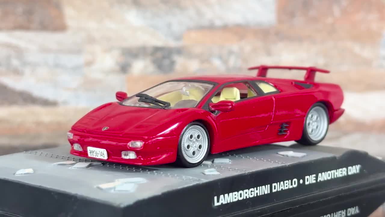 Lamborghini Diablo , 007 James Bond Collection, Vintage Diecast