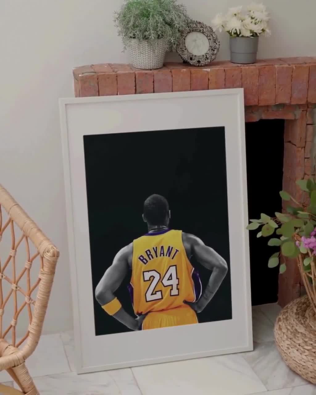 コービー・ブライアント NBA ポスター、シルエットプリント（デジタル
