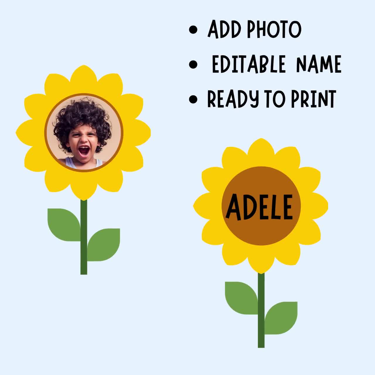 Sunflower Board Kit for Back to School and Spring Classroom Door