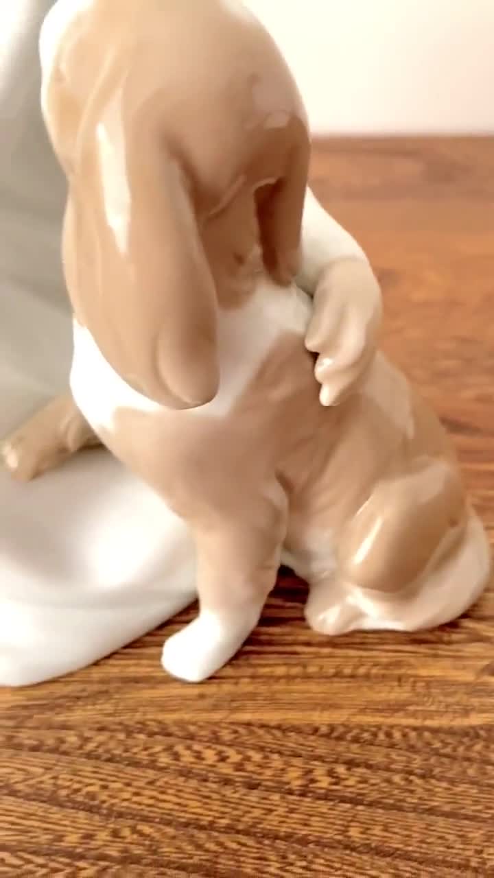 Vintage 1970 Lladro #4522 Boy With Dog 