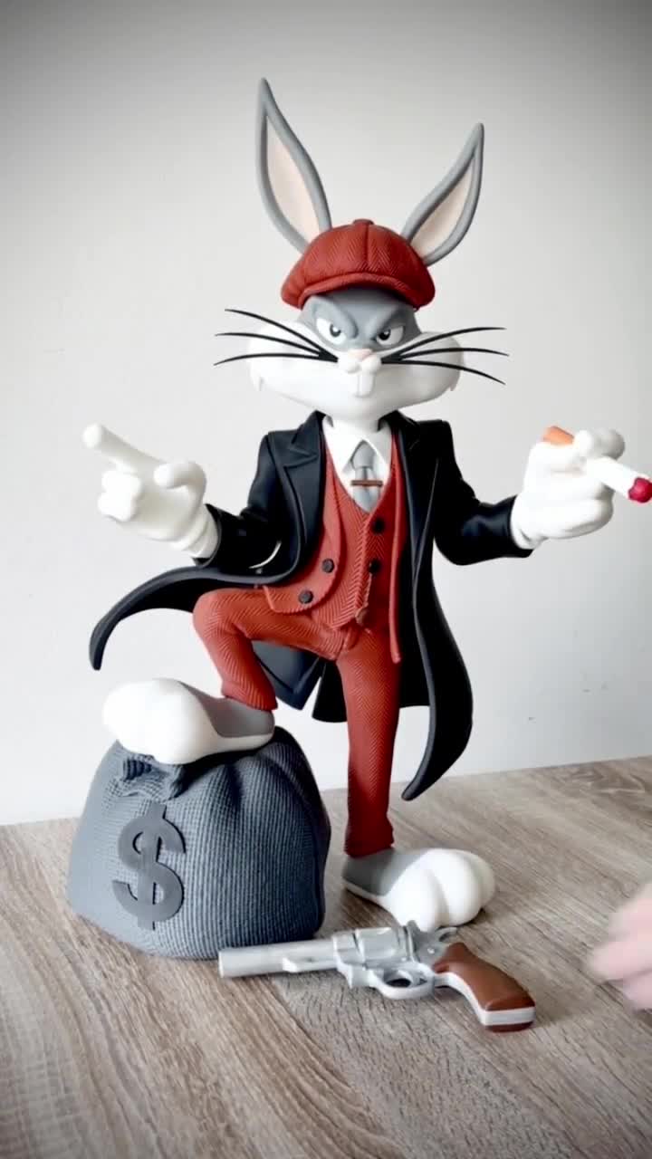 Bugs Bunny Peaky Blinder Figure | Premium 3D Printed Collectible