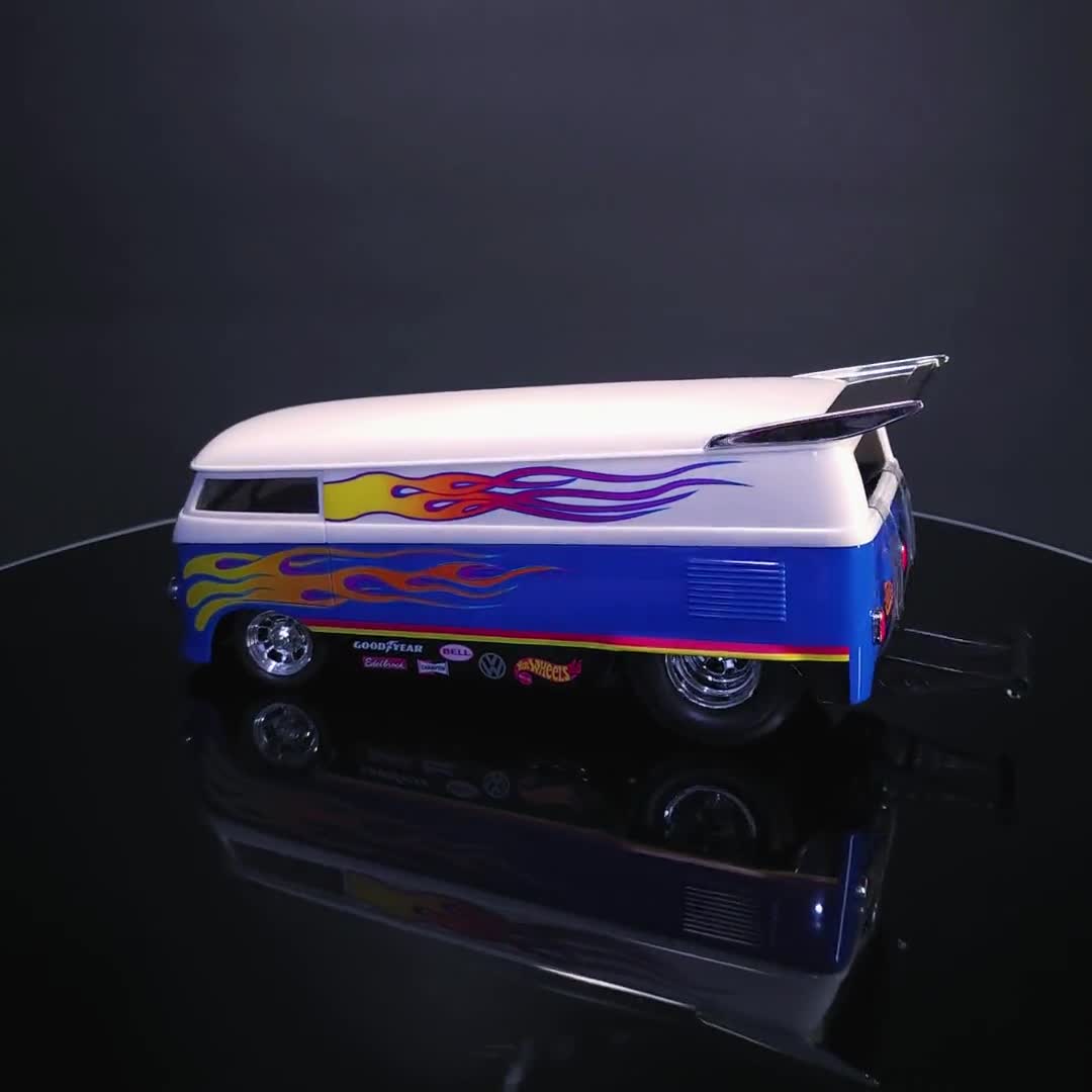 New Box Hot Wheels 1/18 Customized VW Drag Bus - Rare Vintage