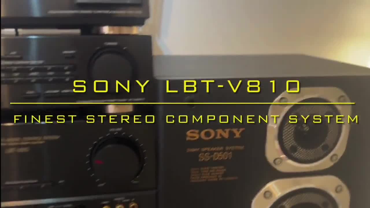 SONY LBT-V810 Rare Complete Vintage Components Stereo System