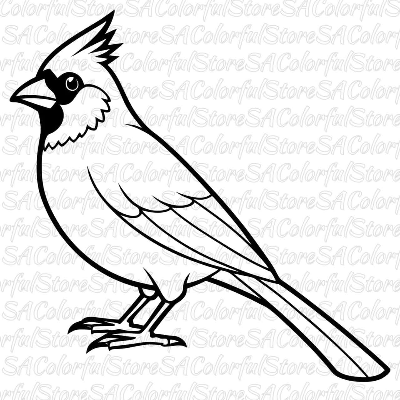 レッドカーディナル SVG PNG クリップアートバンドル: 鳥愛好家向け