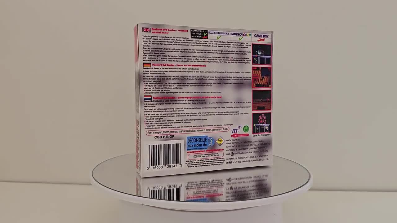 バイオハザード外伝 ゲームボーイカラー ボックス マニュアル＆トレイ