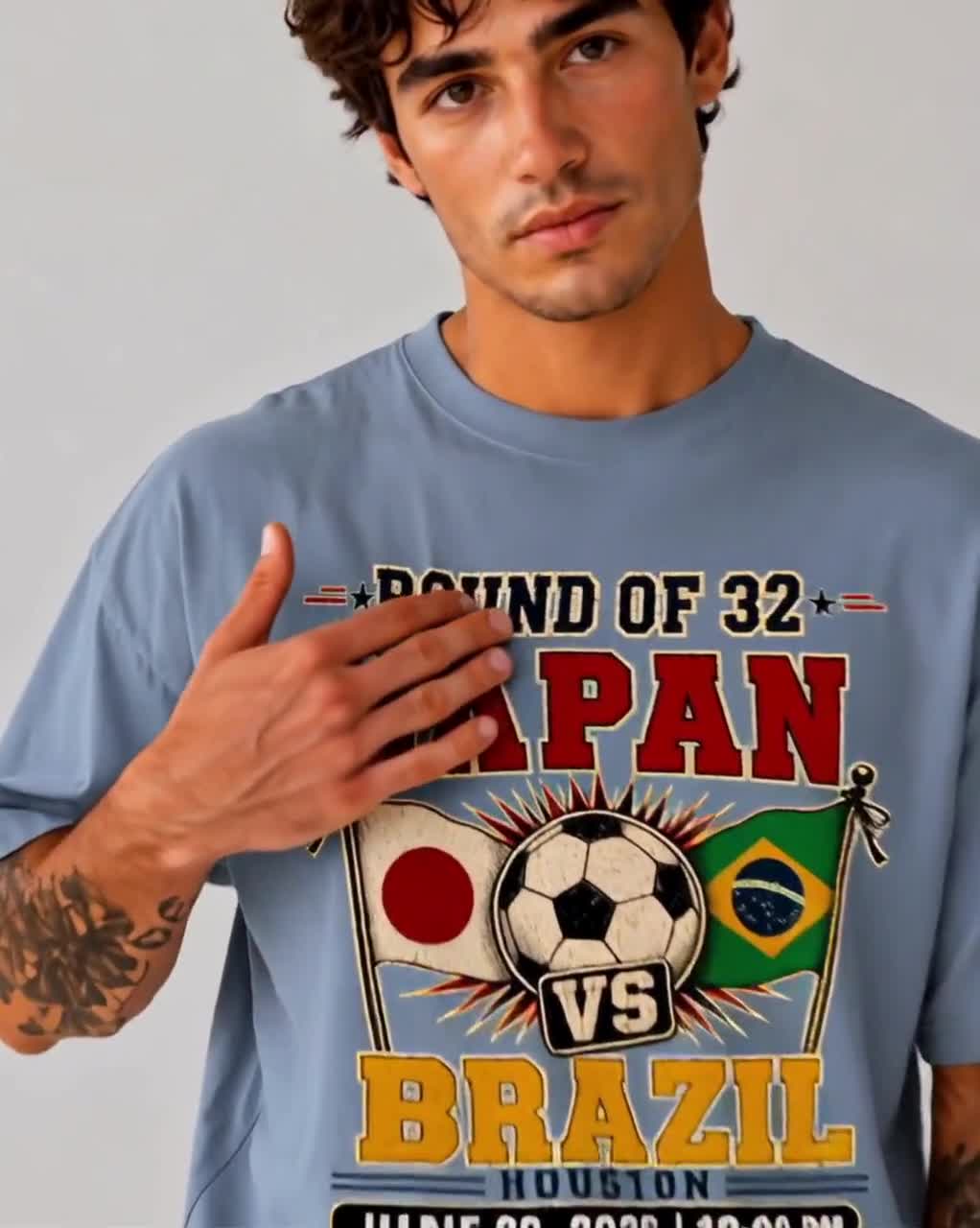 XL】World Cup 2026 日本 vs ブラジル マッチデー Tシャツ FIFA World