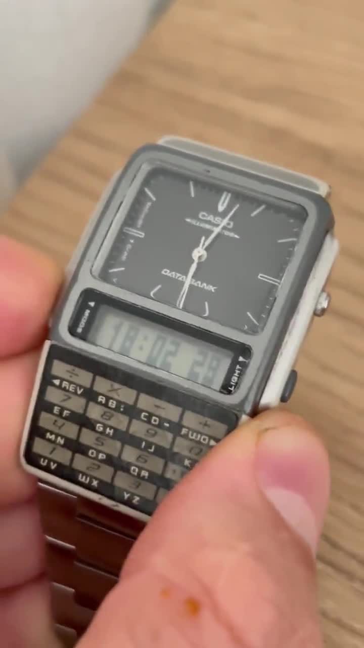 Vintage Casio ABC-31 Calculator Watch - Digital Data Bank