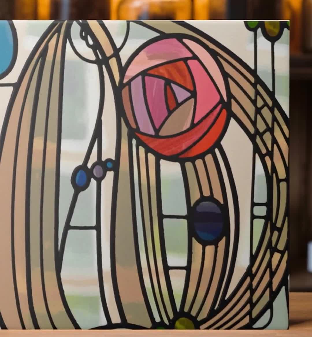 Glasgow Rose Tile Craftsman Home Charles Rennie Mackintosh Theme