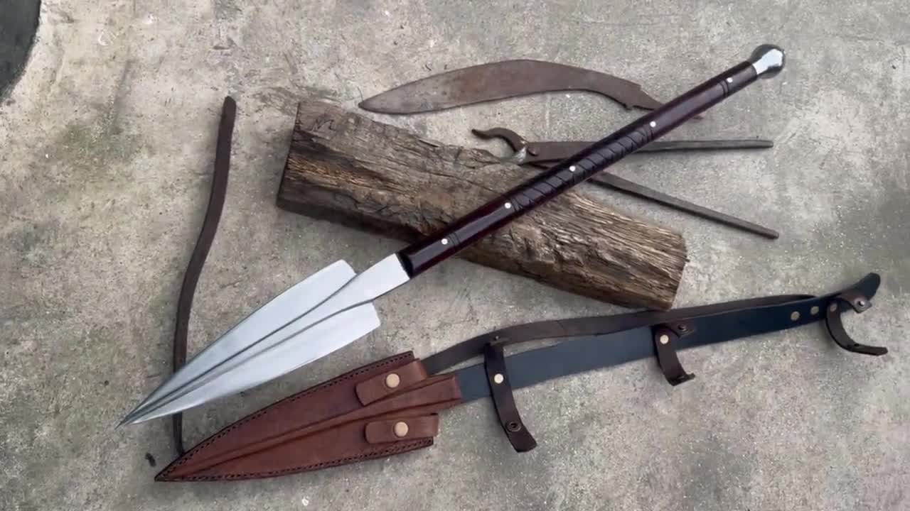 バイキングスピア / 手鍛造の槍 / 12インチのロングブレードの槍 / 槍