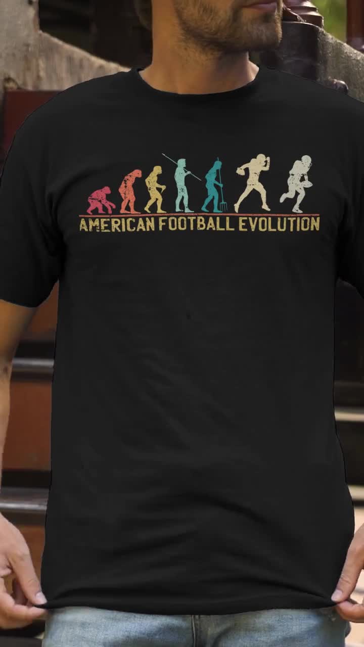 メンズ アメリカンフットボール コットン T シャツ: 大学スポーツの