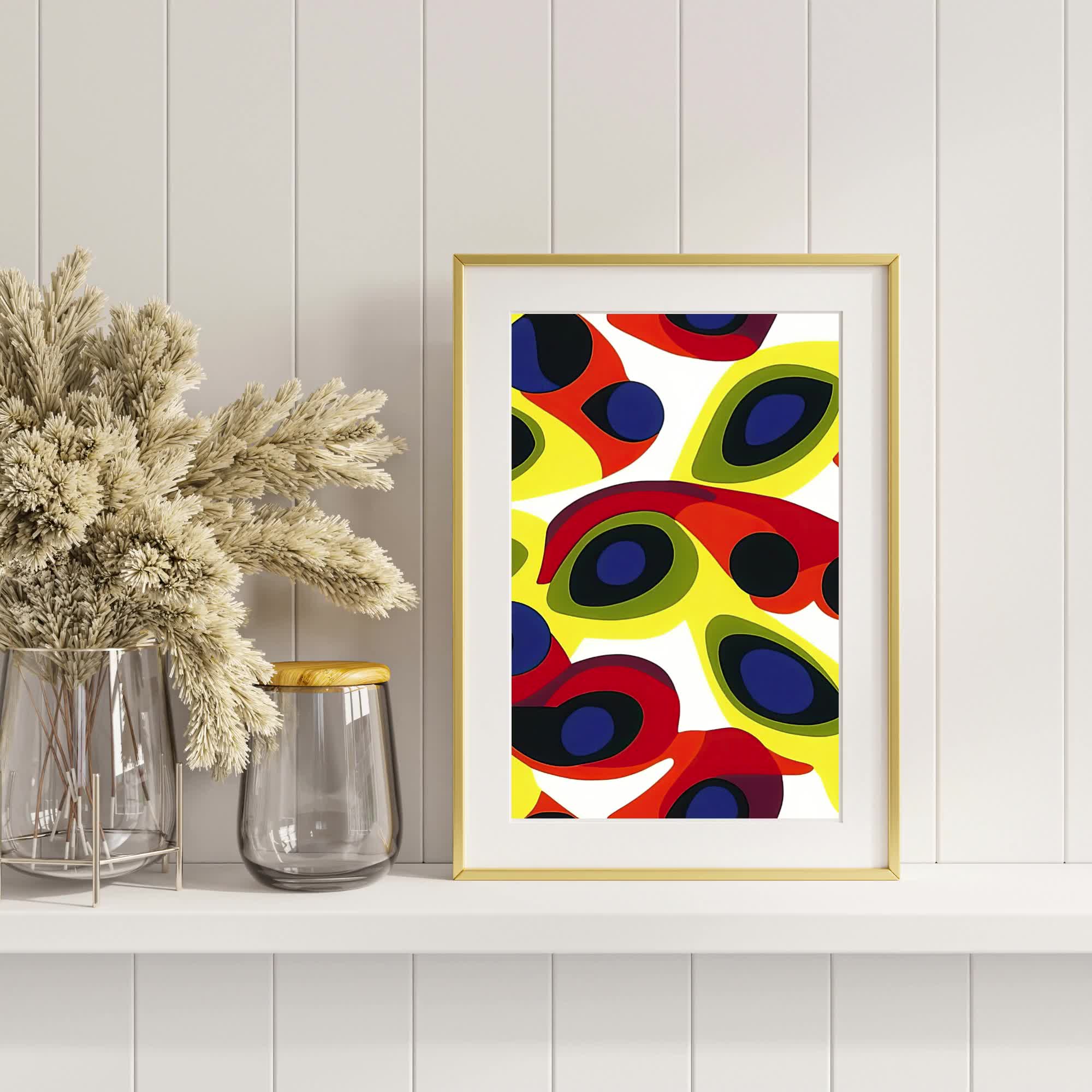 Groovy 60s Floral Pattern: Retro Mod Seamless Print (digital) - Etsy