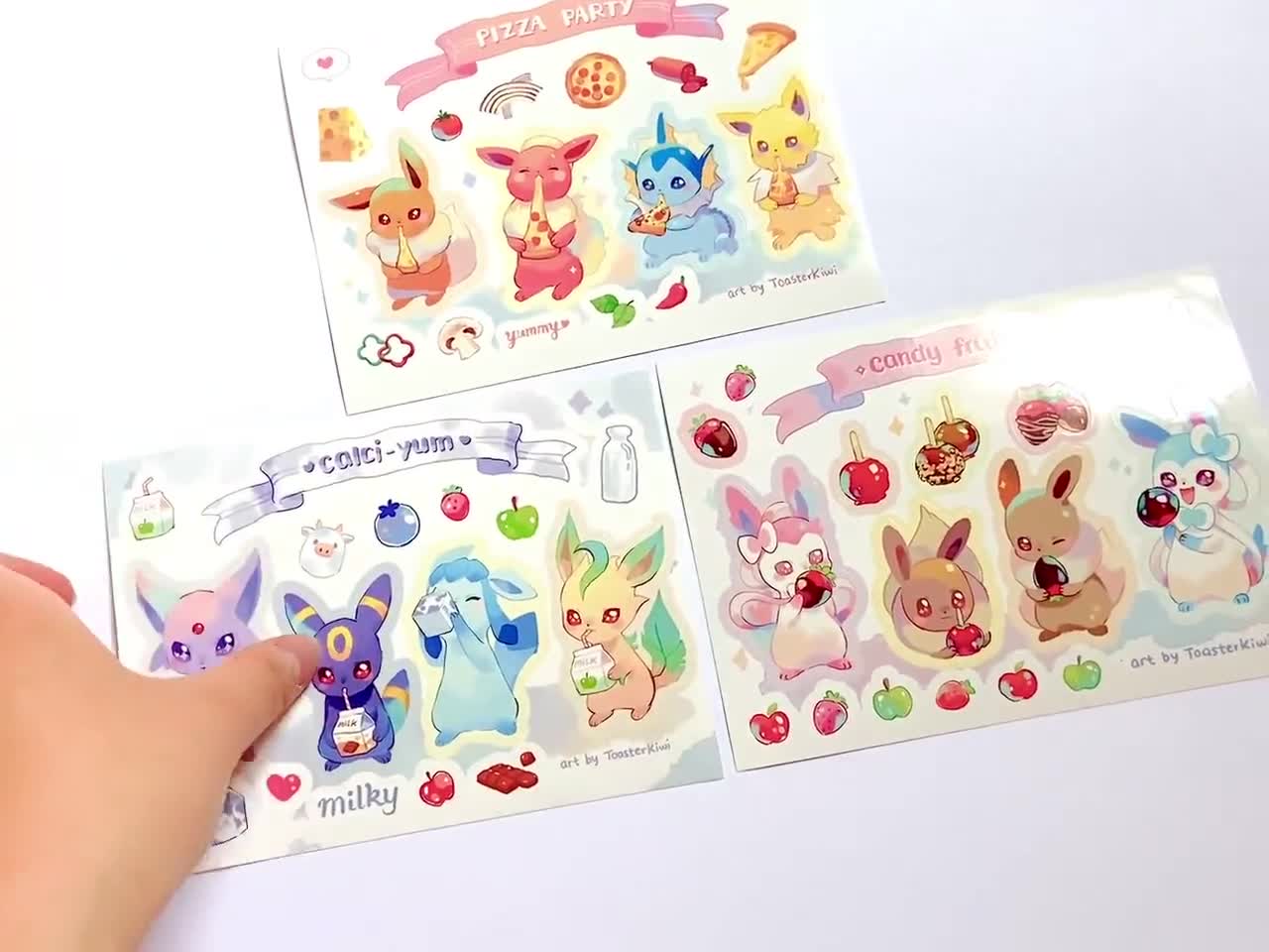 イーブイ進化ビニールステッカーシート - Etsy 日本