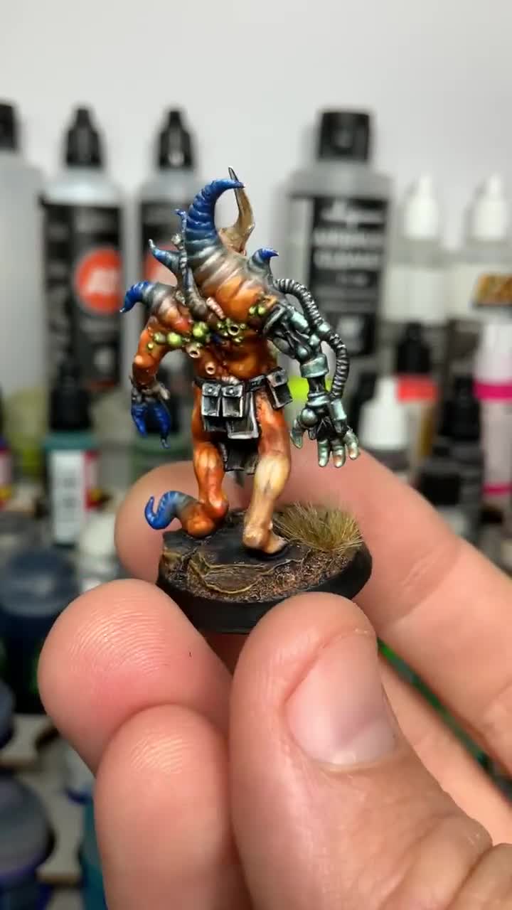 Painted Poxwalker Miniature, Painted Nurgle Poxwalker, Painted
