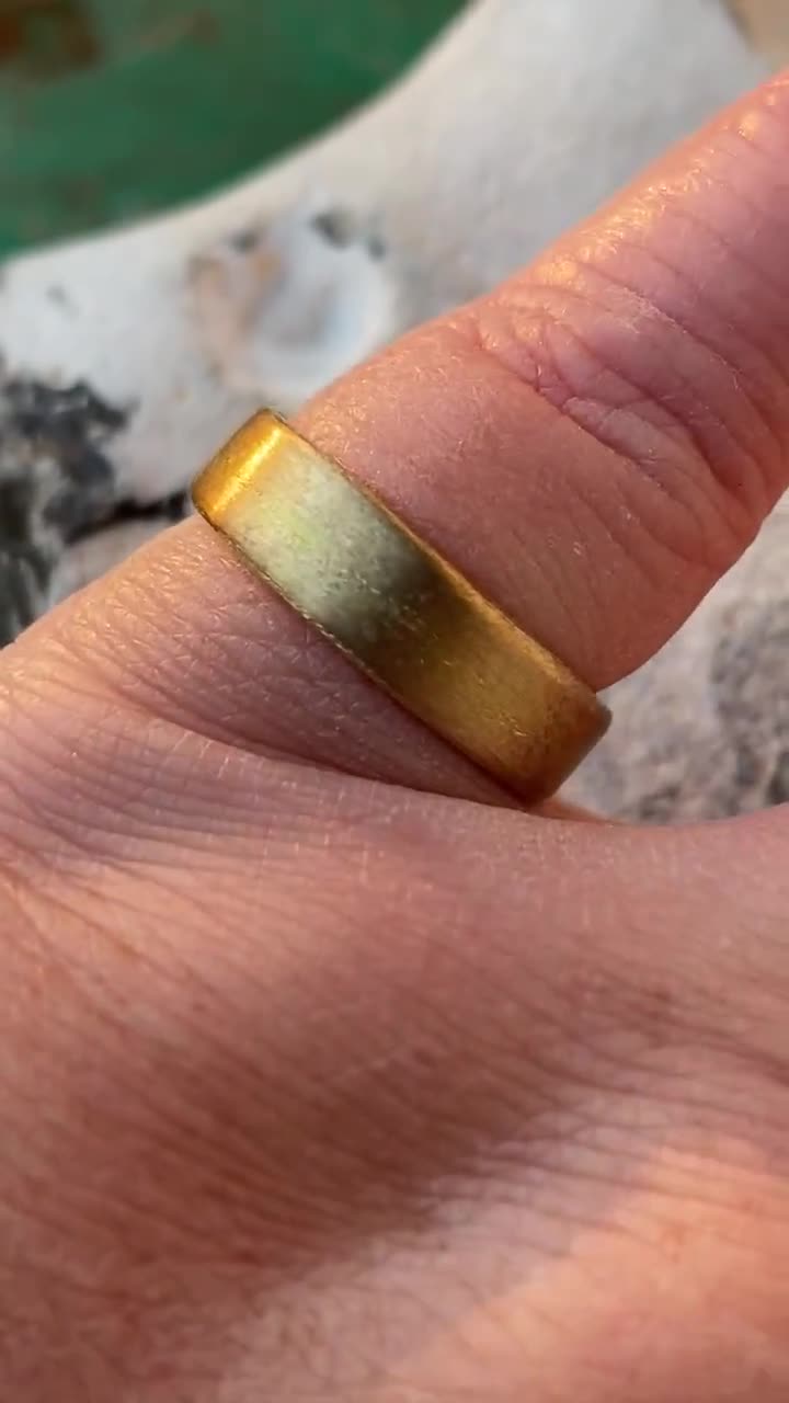 Marius Size 66 Band Brass Ring,men Ring,wedding Ring, Anniversary