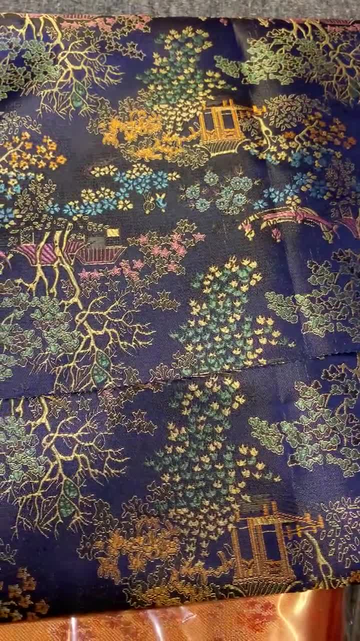 古代中国シルク錦織生地：室内装飾・裁縫用（幅59インチ） - Etsy 日本