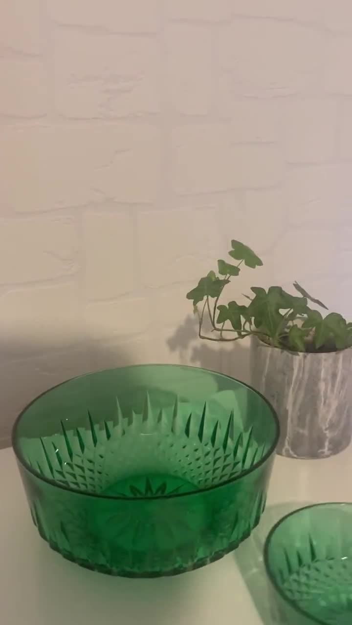 Vintage Arcoroc France Glass Bowl Set - Etsy