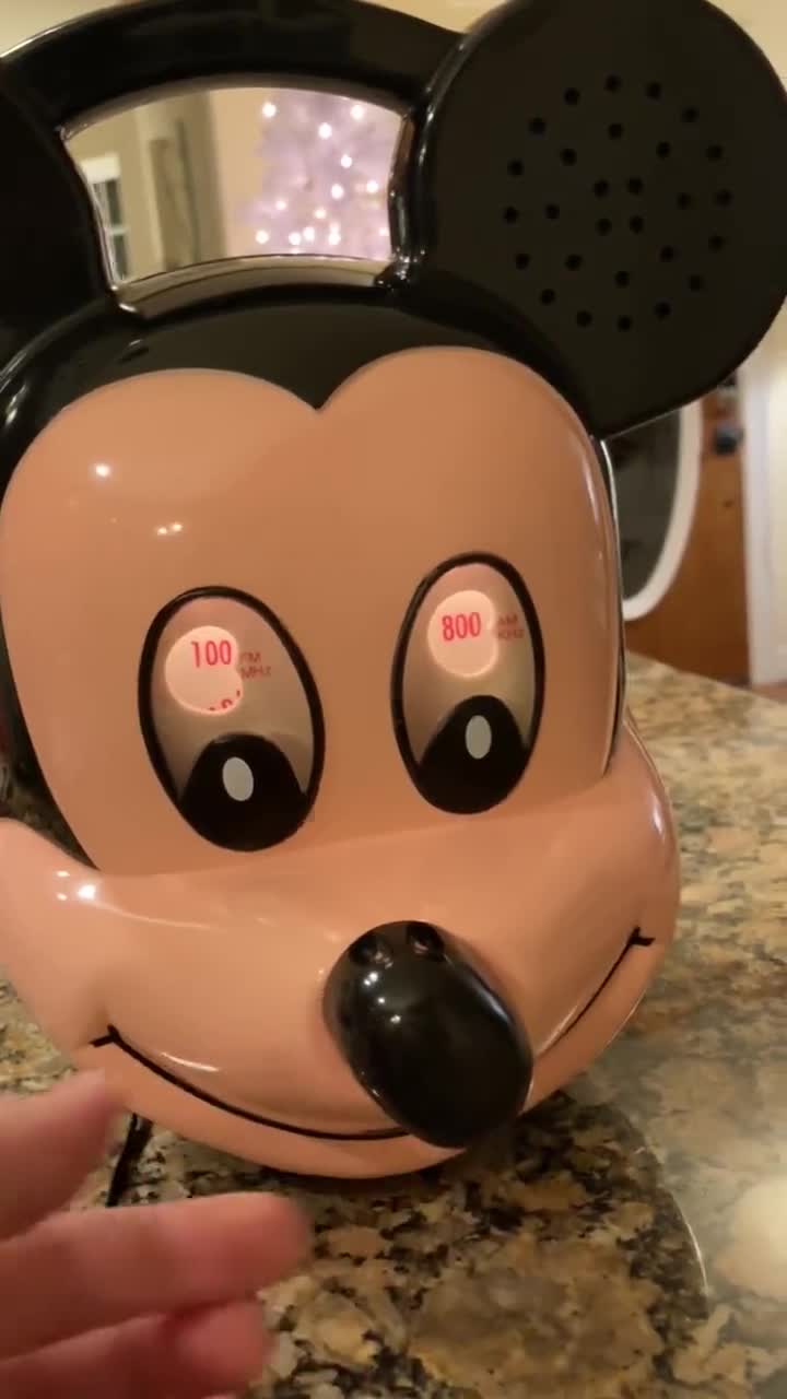 VINTAGE RARE Disney Mickey Mouse Am Fm Radio/ Dapy D021/ Singing
