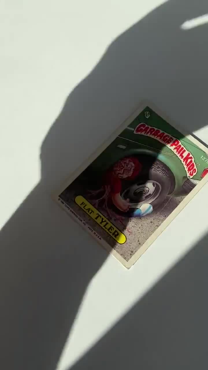 1986 Topps Garbage Pail Kids Cards: Flat TYLER & Travellin' TRAVIS