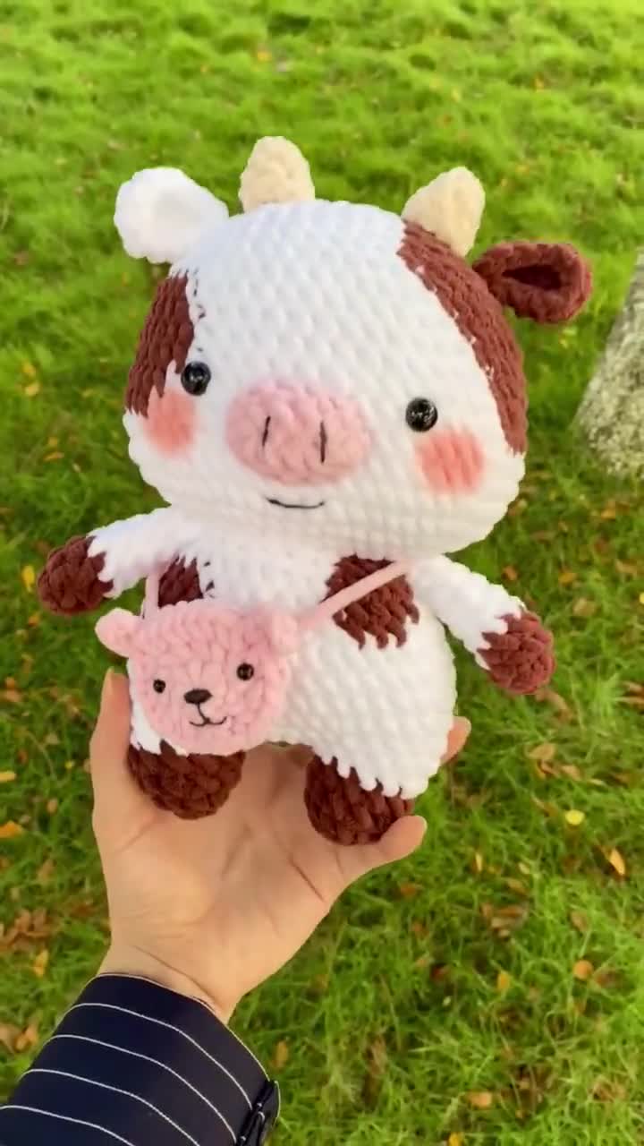 チャンキー牛のあみぐるみ編み図（PDFファイル） - Etsy 日本
