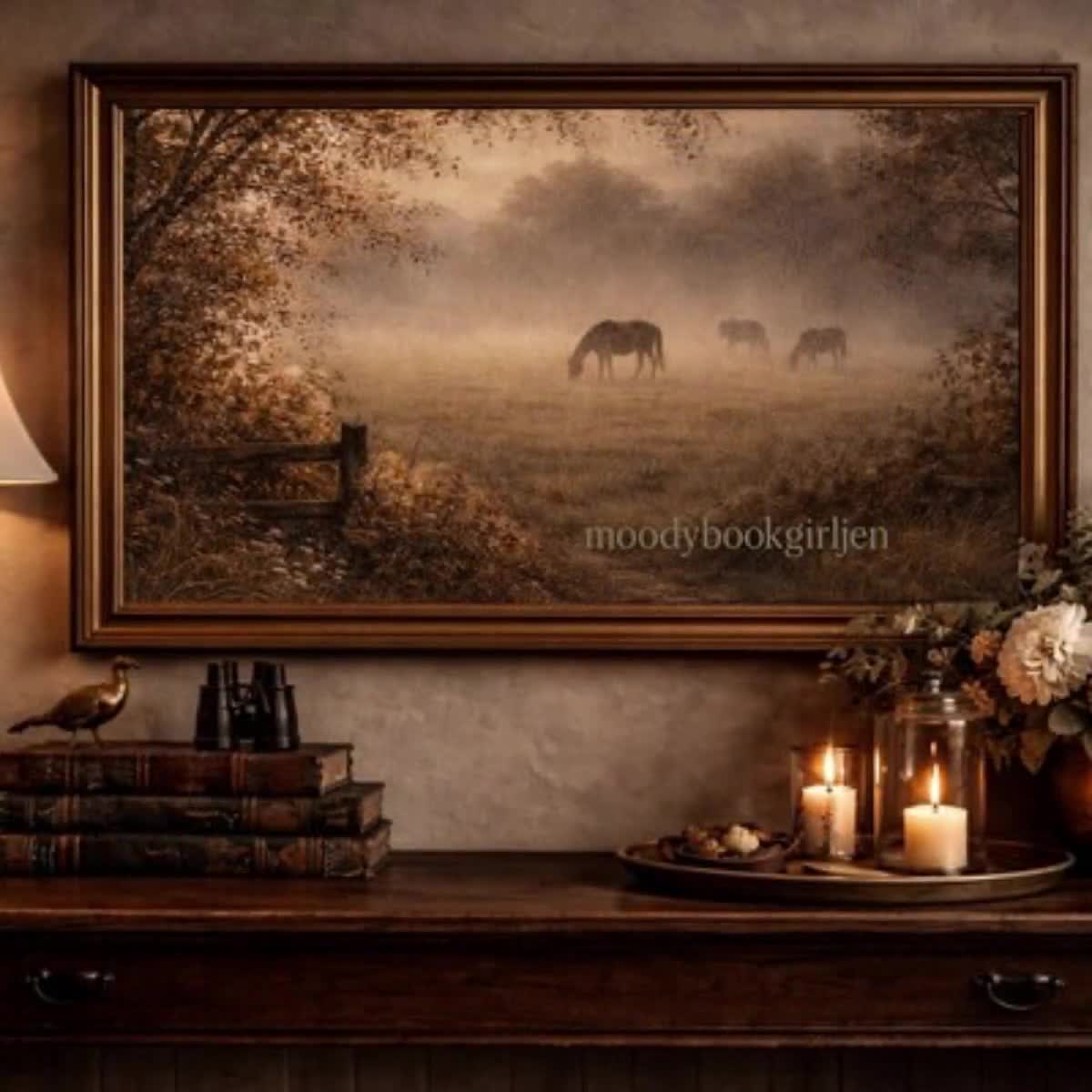 English Country Hunting Dog Gallery Wall | Equestrian Library Art