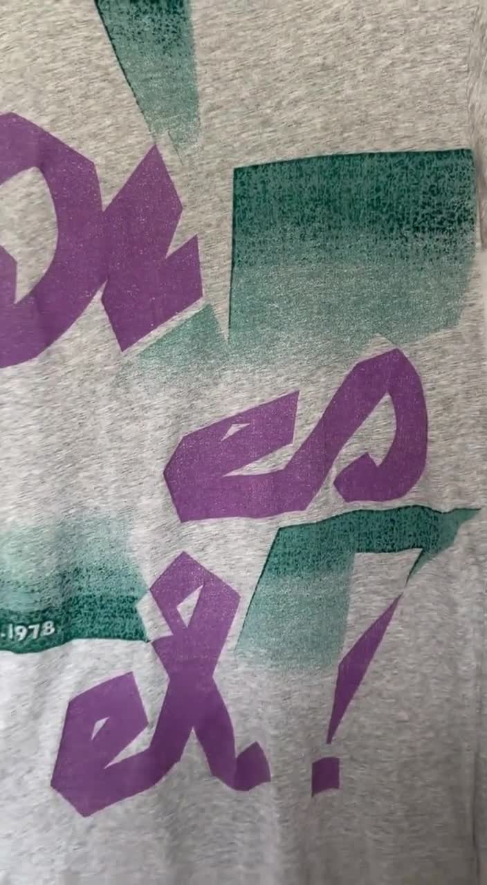 Vintage Diesel Abstract Graphic Tunic Top With Bold Print Y2K