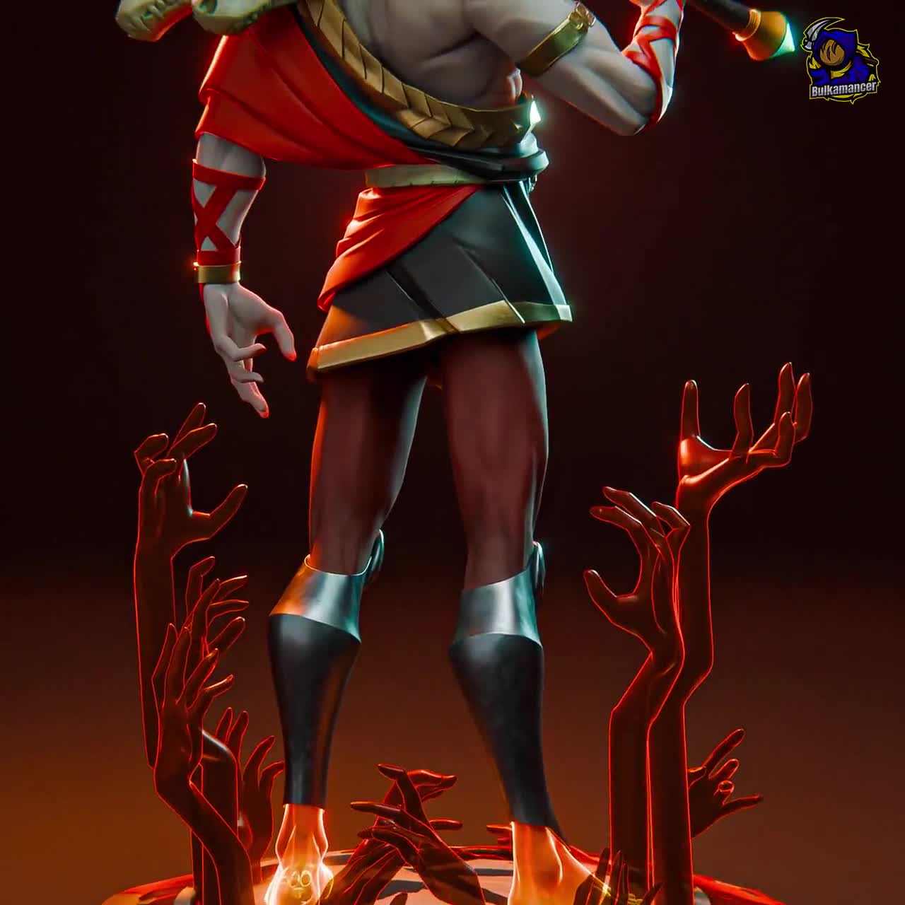 Zagreus Hades 1/8 レジン製3Dプリント14K未塗装フィギュア ガレージ