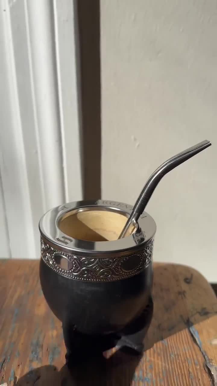 Imperial Argentina Yerba Mate Cup | Tea Gourd | Leather | Handmade