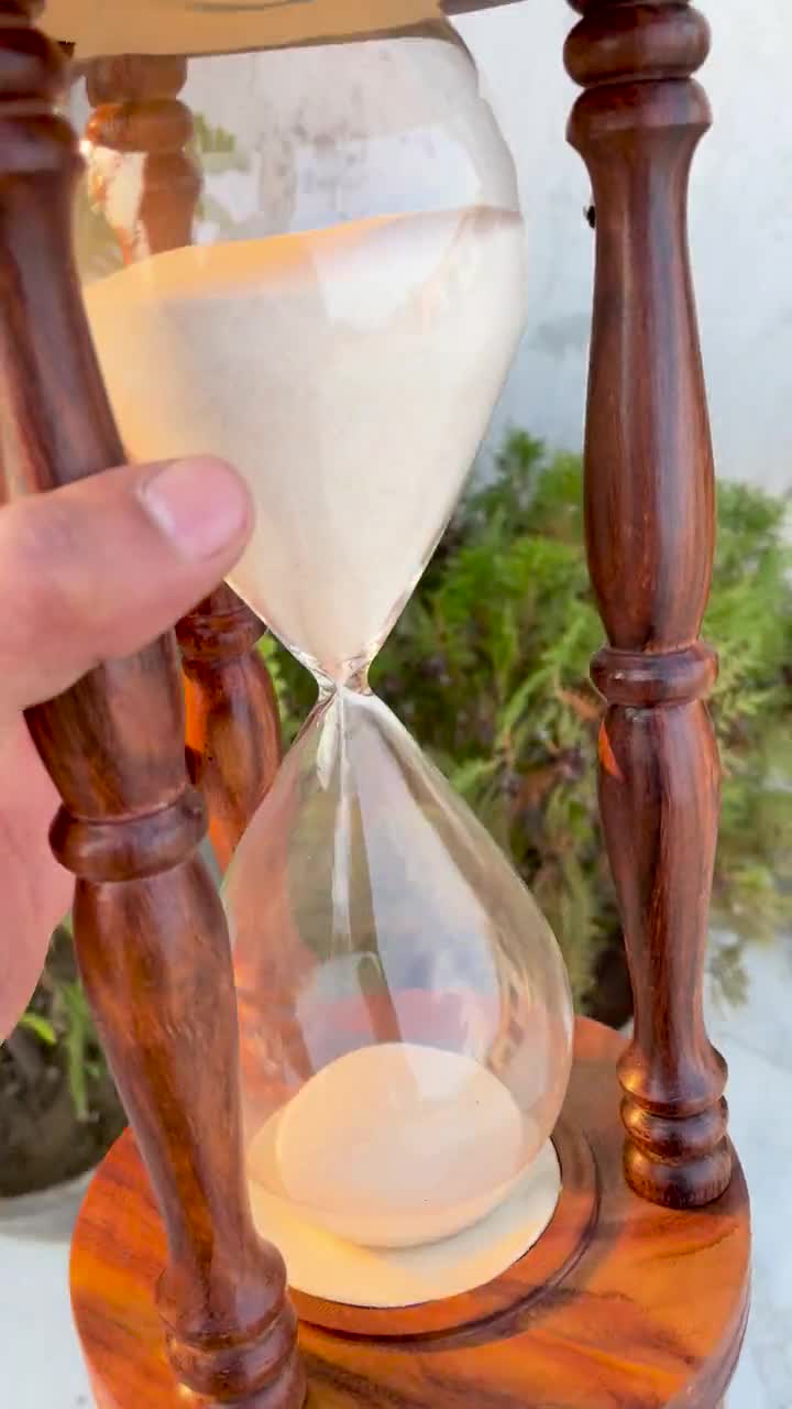 Handcrafted Nautical Wooden Hourglass - 60 Minute Sand Timer - Etsy