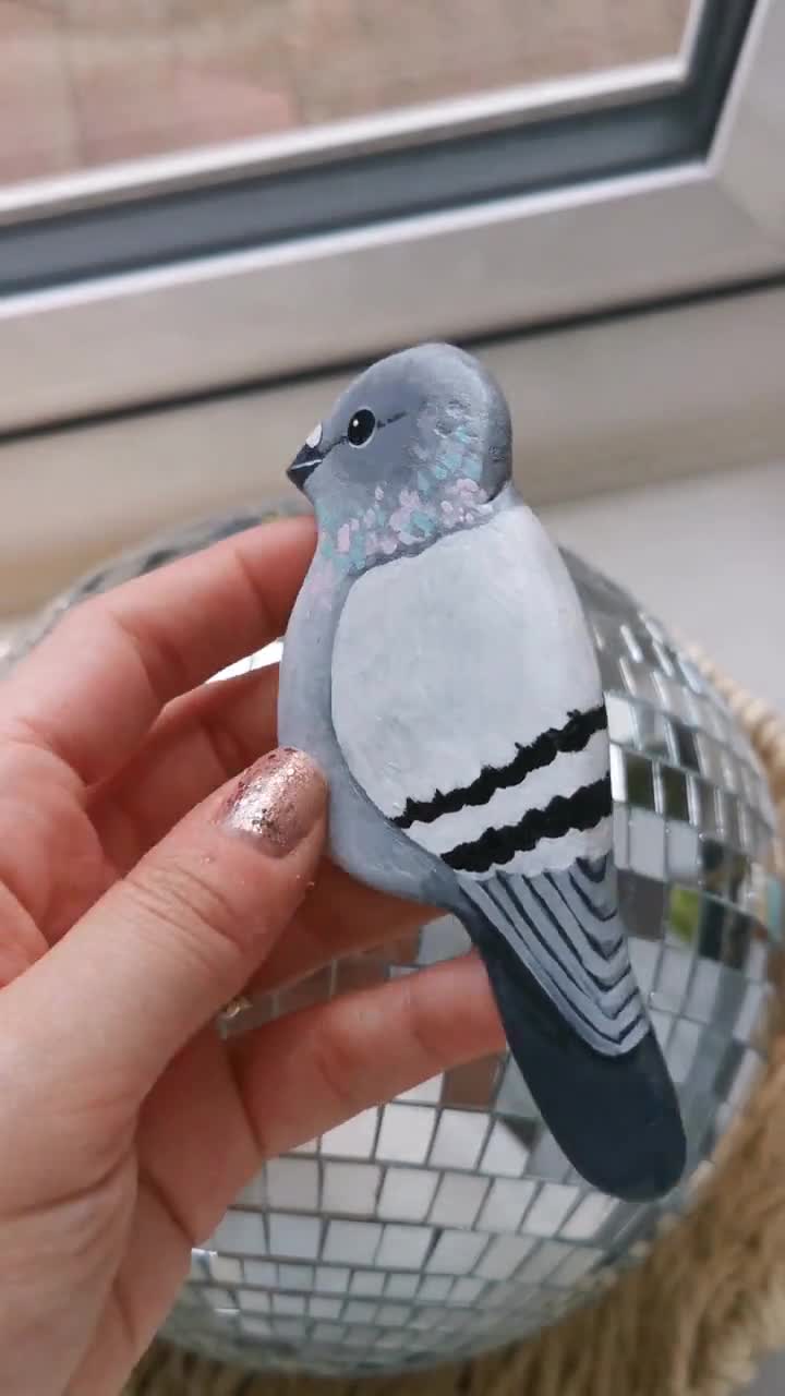 Handmade Clay Bird Magnet | Fridge Decor | Realistic Bird Species
