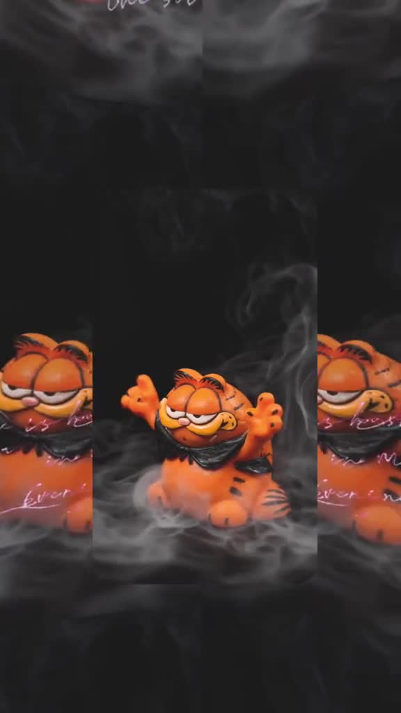 Vintage Mr. Garfield as a Vampire, Figurine, Cat, Orange. - Etsy
