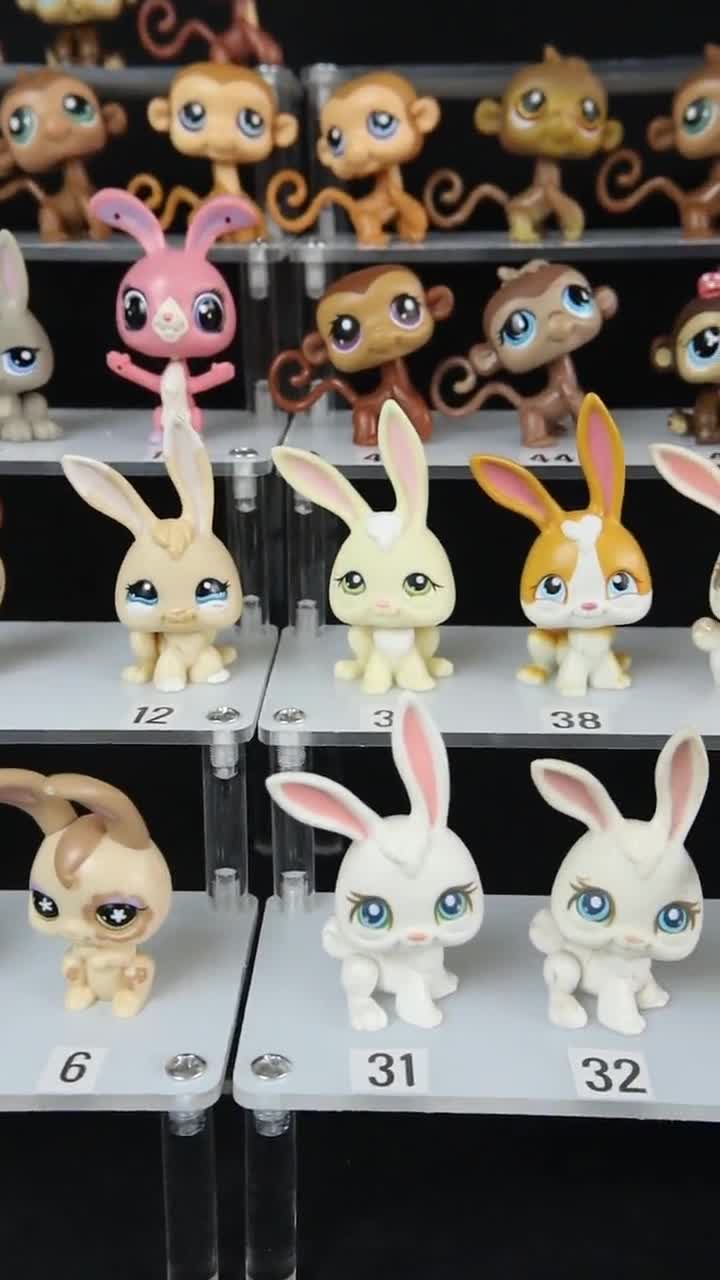 HasbroのLittlest Pet Shopシリーズ　耳が垂れたウサギ Monkeys and Rabbits LPS Various Littlest Pet Shop Authentic Hasbro