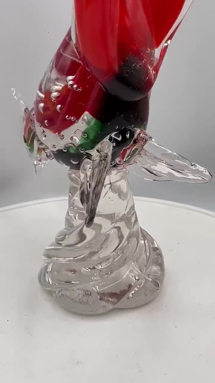 ヴィンテージ アルフレッド バルビーニ ムラーノ アート ガラス キジの