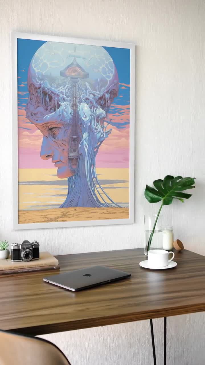 Moebius Mind Palace Print | Sci-fi Retro Art Print | Prometheus
