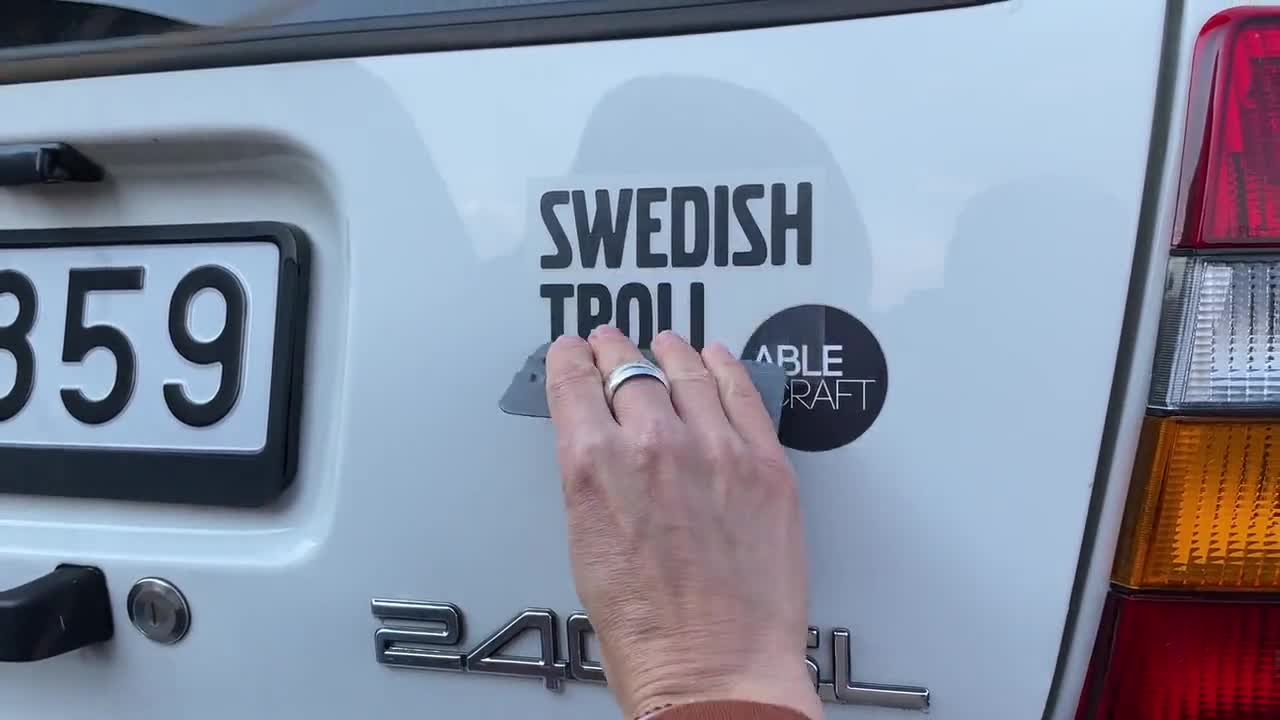 ワゴン用ステッカー、スウェーデンのトロールステッカー、スウェーデン