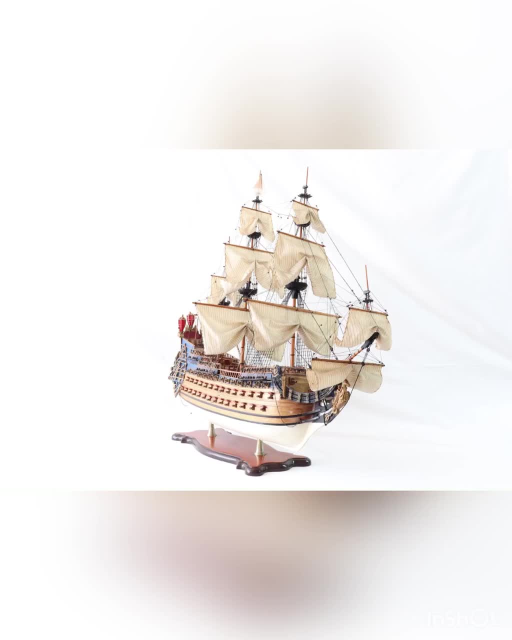 Soleil Royal Ship Model, Wooden Ship Model, Handmade Ship Model