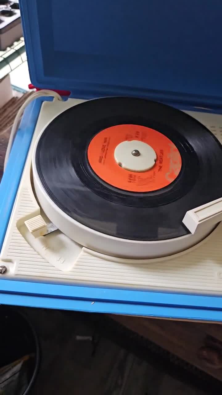 Antique Dejay Record Player Blue #1668 - Etsy